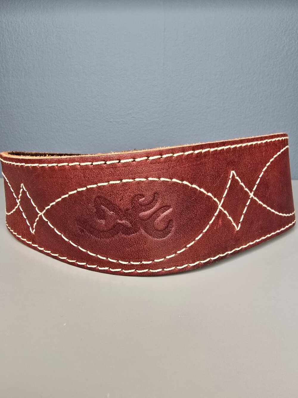 Browning Big Buckmark Premium Leather Rifle Sling – Burgundy / Oxblood